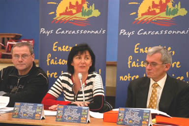 M. Sylveste, Mme Calvetto-Fresquet raporteur du Pays et M. Jean-Claude Pérez