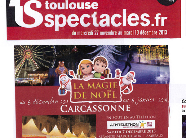 Publicité dans Toulouse Spectacles 