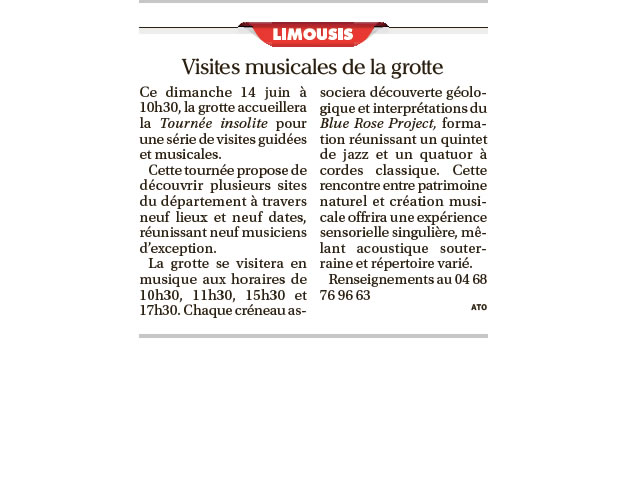Tourn&eacute;e insolite &agrave; limousis